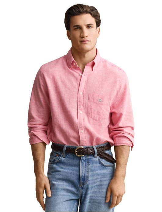 Gant overhemd roze linnen