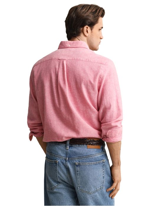 Gant overhemd roze linnen