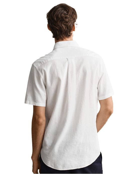 Gant overhemd korte mouw wit