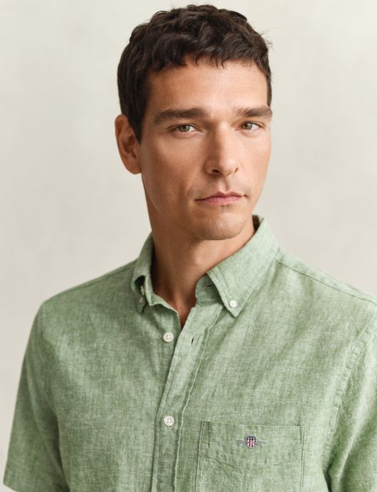 Gant kort mouw overhemd groen