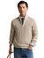 Gant trui beige half zip kraag lange mouw