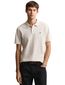 polo Gant gemeleerd korte mouw beige
