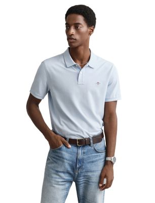 Gant Gant polo lichtblauw met 2 knopen