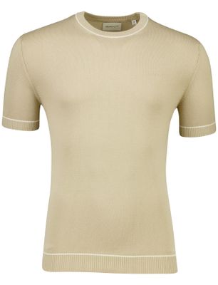 Gant Poloshirt bruin Gant lange mouw modal