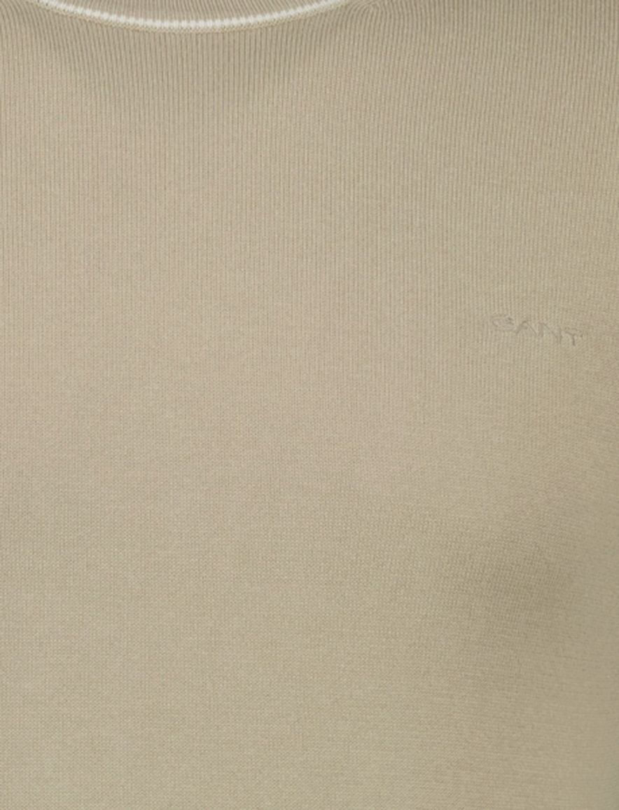 T-shirt beige Gant witte randen