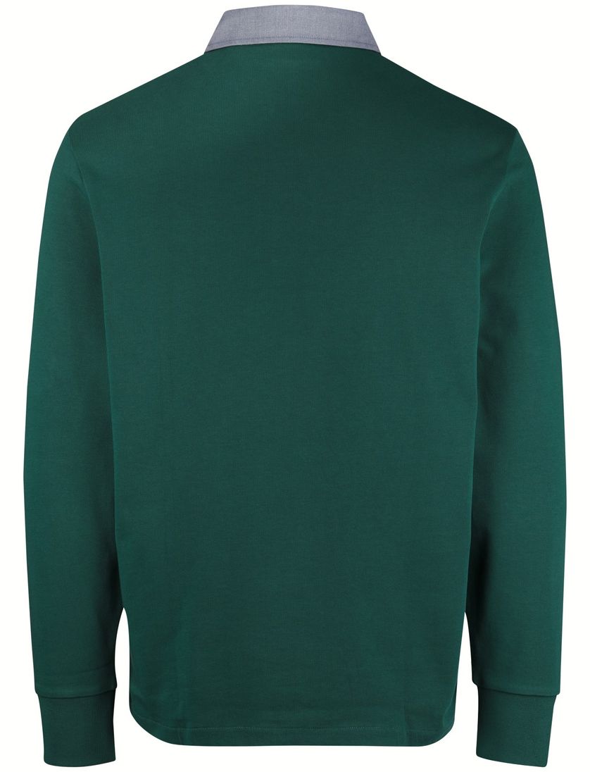 Groene Gant trui effen katoen