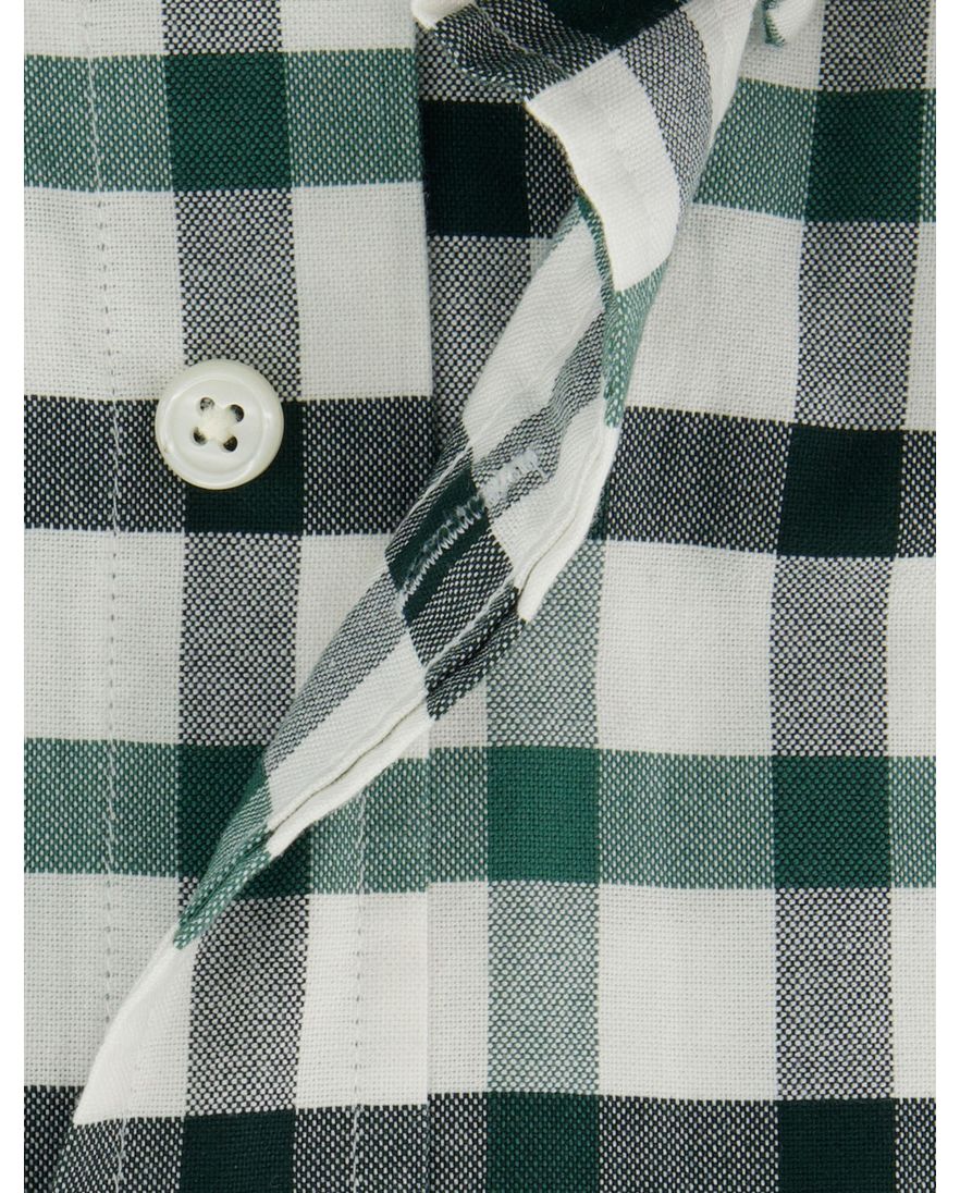 Gant overhemd groen geruit normale fit