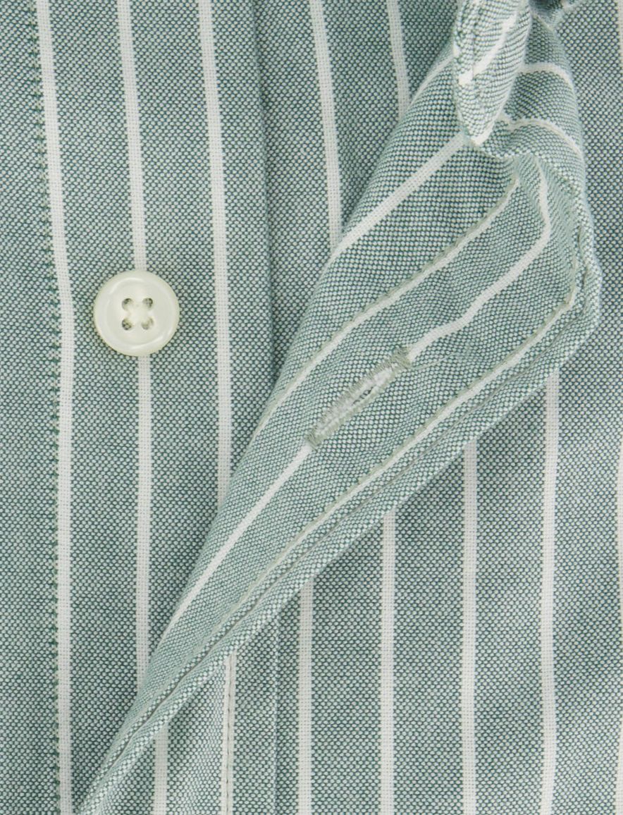 Overhemd Gant groen gestreept Regular Fit