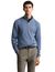 Gant trui gebreid blauw half zip katoen
