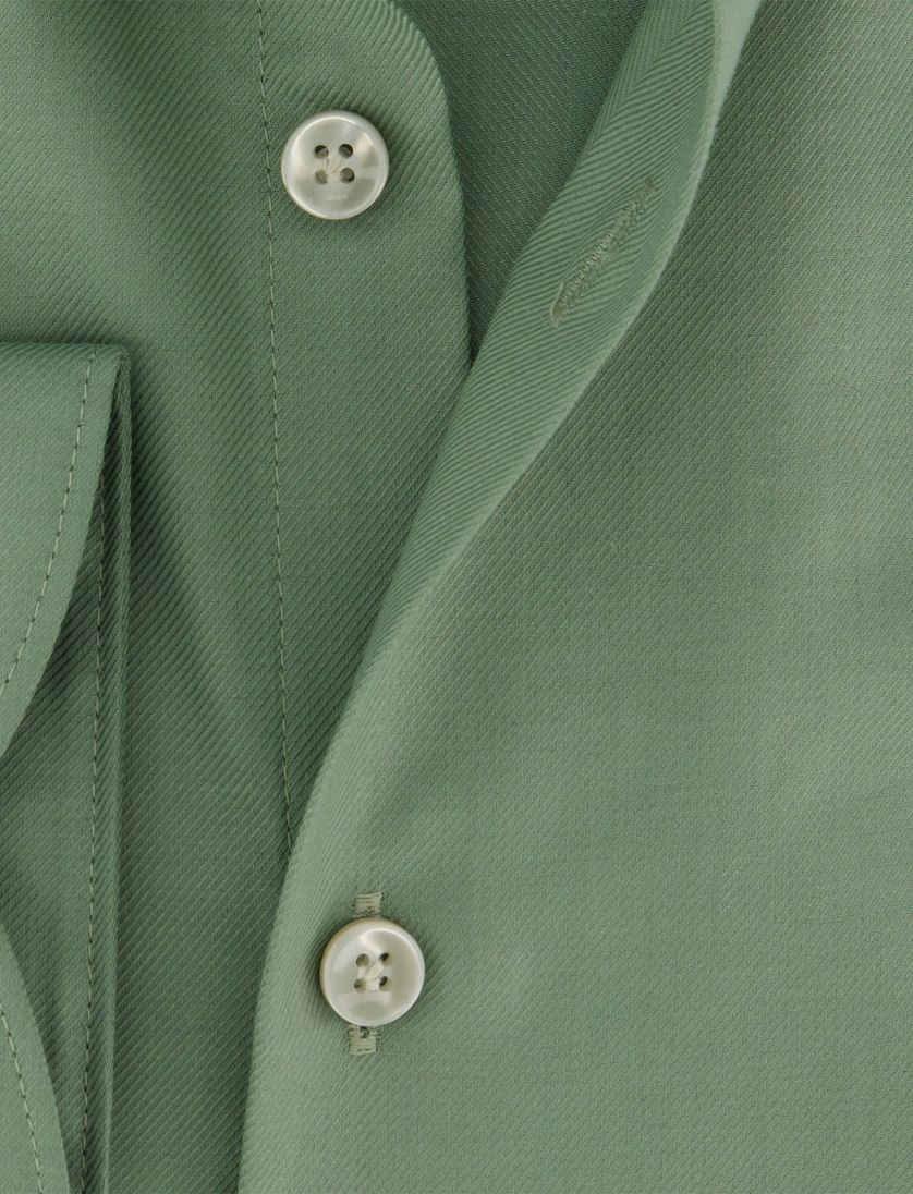 Overhemd John Miller groen strijkvrij normale fit