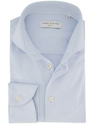 John Miller John Miller ml 7 slim fit overhemd lichtblauw
