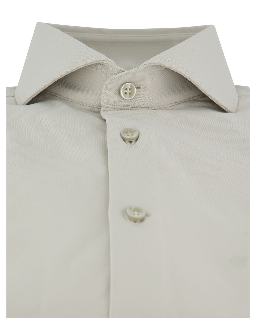 John Miller overhemd lichtgrijs effen mouwlengte 7