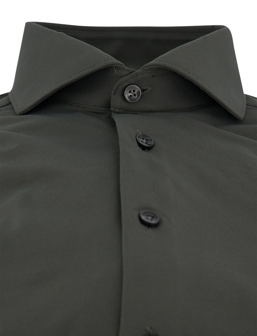 Overhemd donkergroen John Miller slim fit ml7