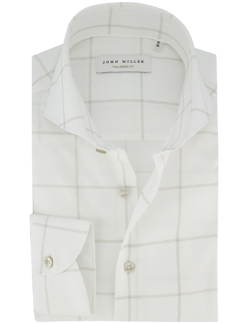 Overhemd John Miller wit Tailored Fit