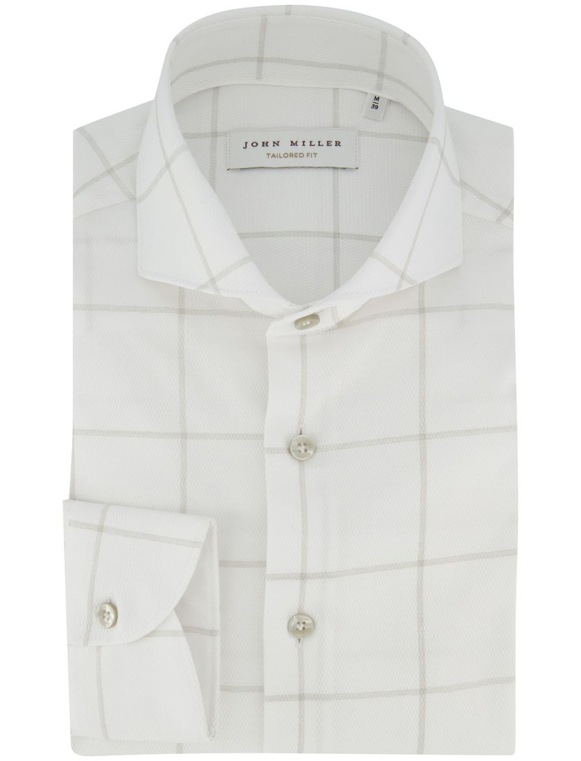 Overhemd John Miller wit Tailored Fit
