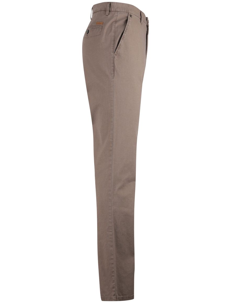 Gardeur pantalon beige normale fit flatfront model