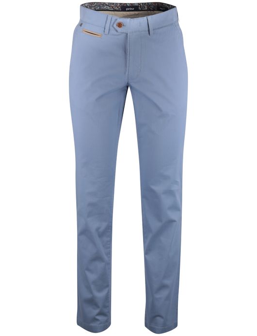 Gardeur pantalon lichtblauw effen normale fit