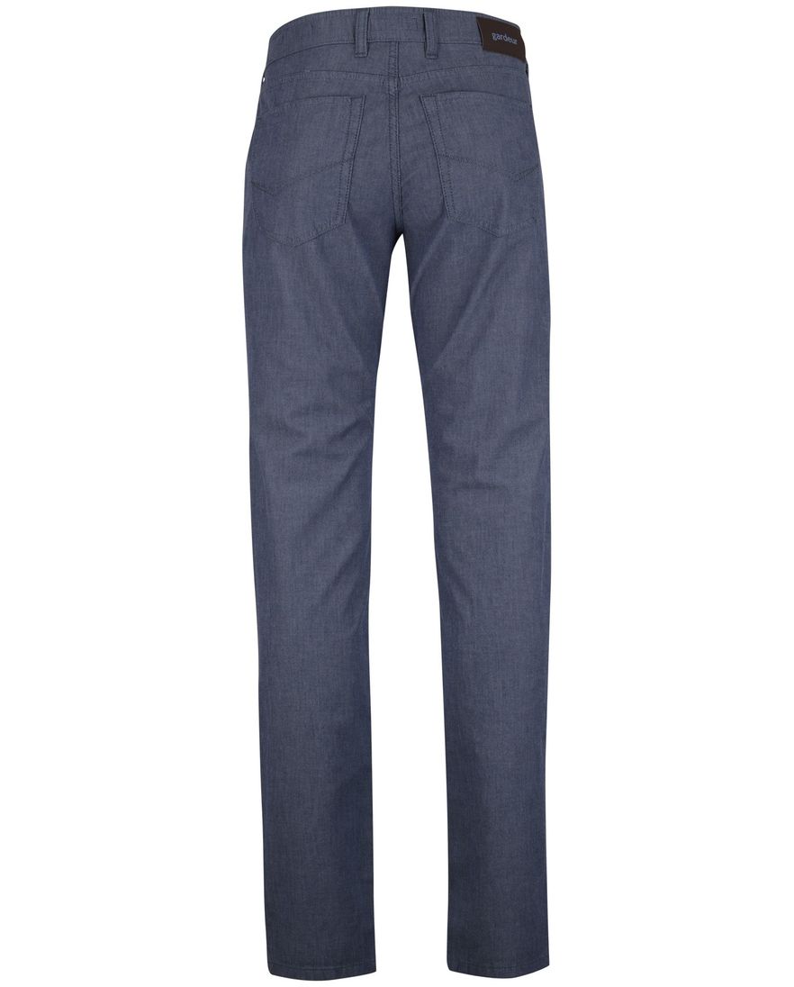 Blauwe pantalon gemeleerd Gardeur normale fit