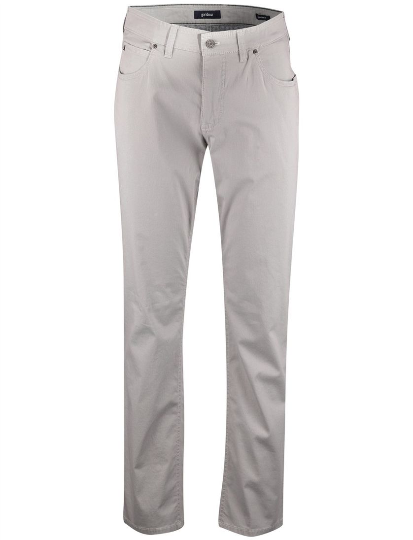 Gardeur pantalon 5-pocket beige katoen normale fit