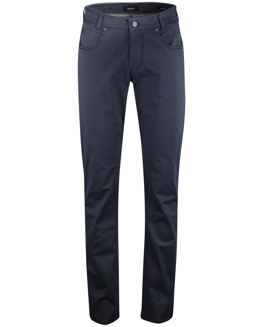 Gardeur pantalon donkerblauw flatfront normale fit Bill