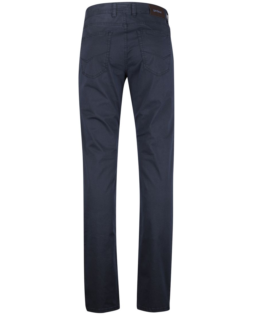 Gardeur pantalon donkerblauw flatfront normale fit Bill