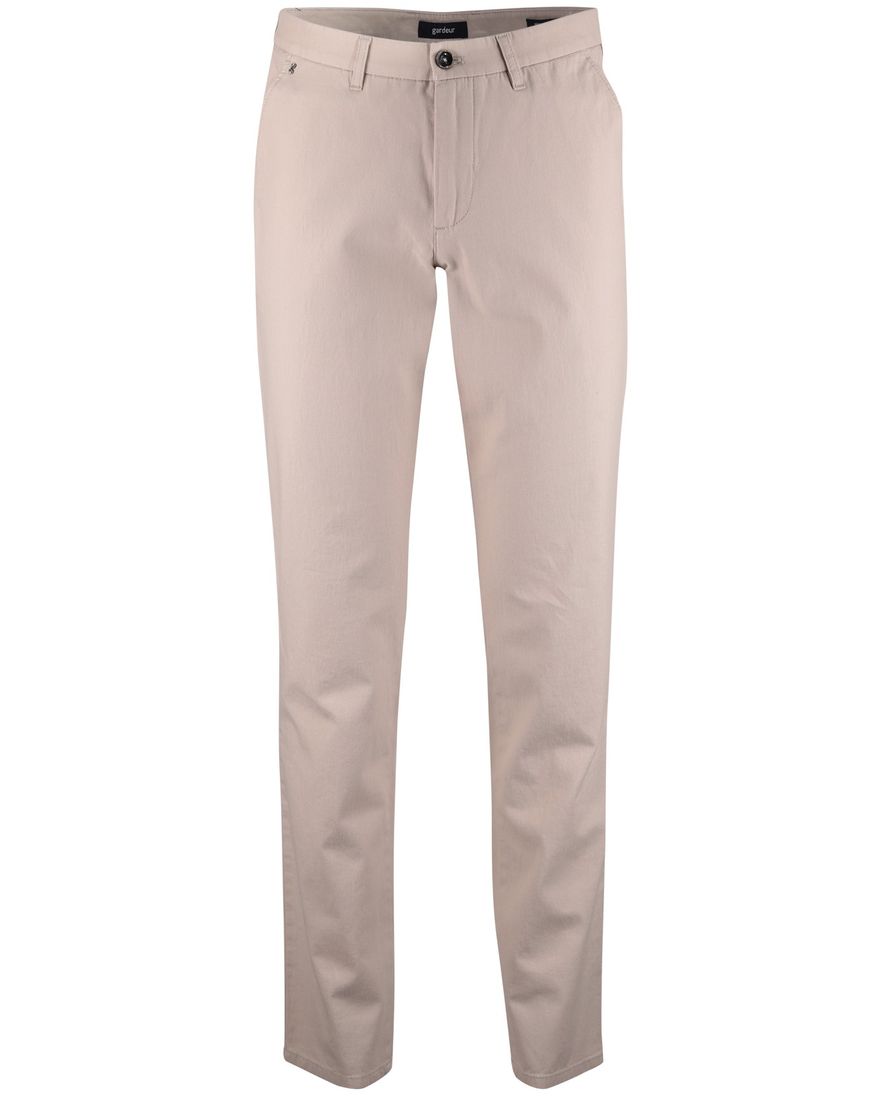 Beige pantalon Gardeur normale fit flatfront model