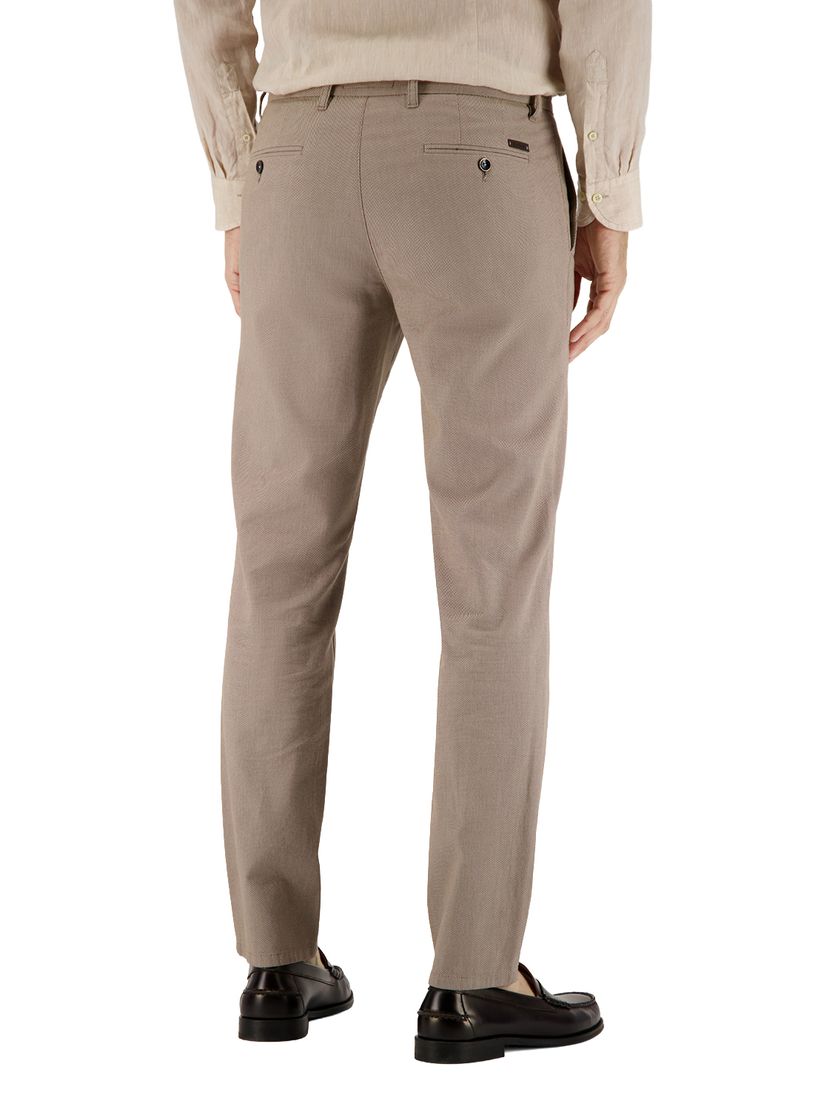 Beige Pantalon Gardeur Modern Fit Bono katoen