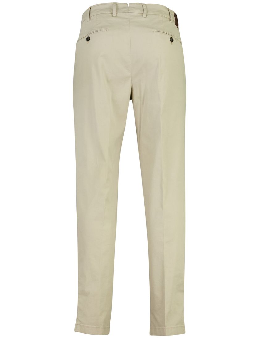 pantalon Gardeur Tolino beige normale fit zonder omslag