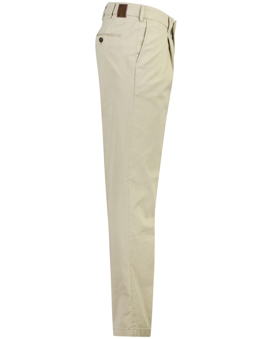 beige pantalon Gardeur Tolino flatfront model