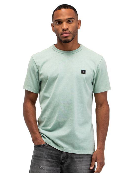 Butcher of blue shirt turqoise gemeleerd