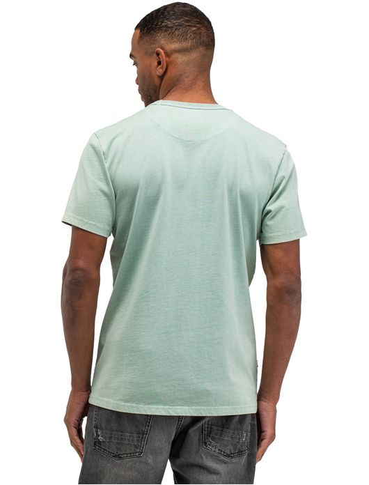 Butcher of blue shirt turqoise gemeleerd