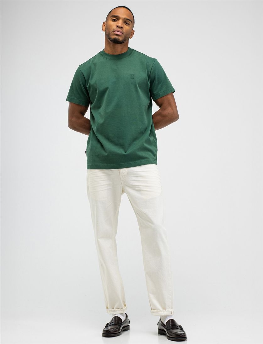 groen katoen shirt Butcher of blue effen