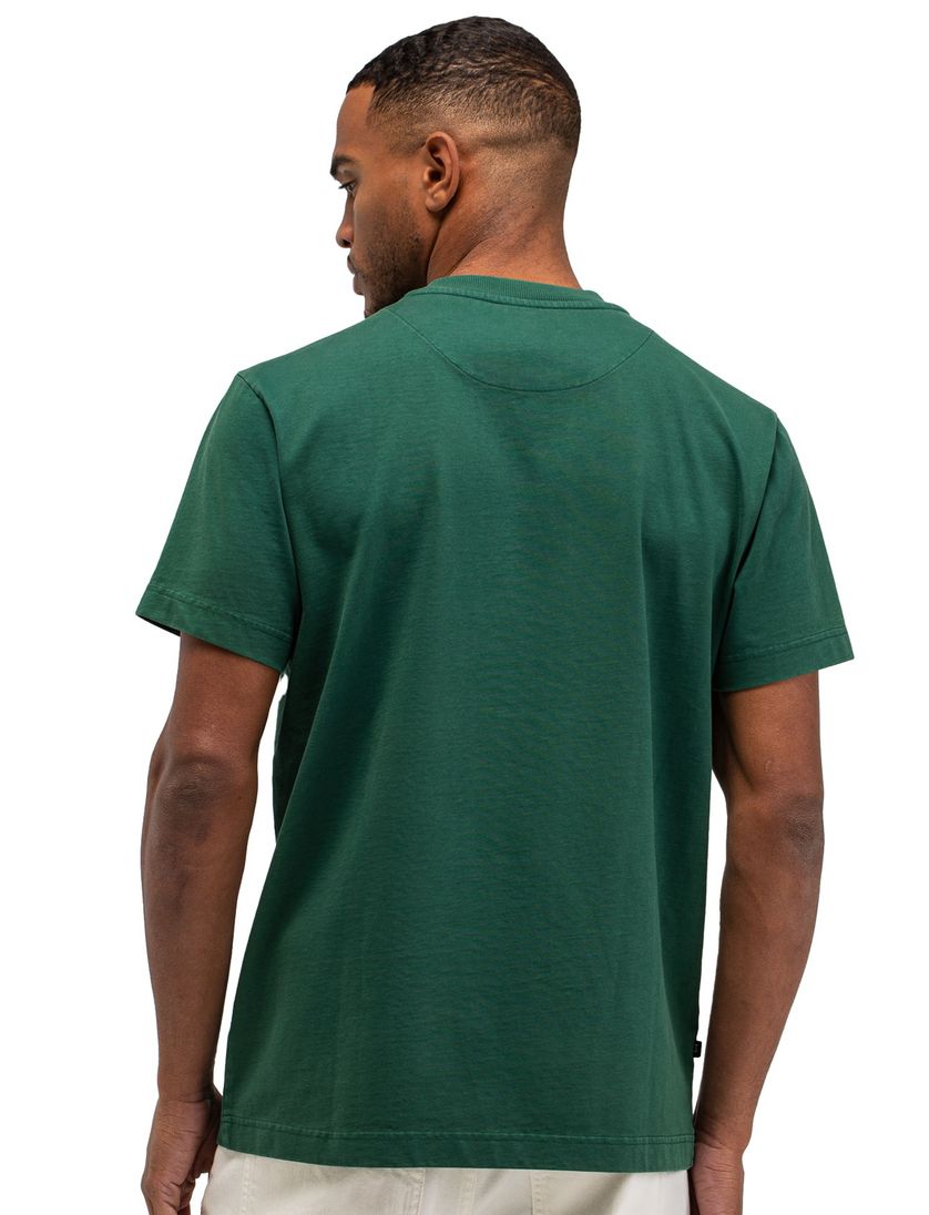 groen katoen shirt Butcher of blue effen