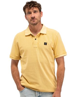 Butcher of Blue Butcher of blue polo geel 2-knoops