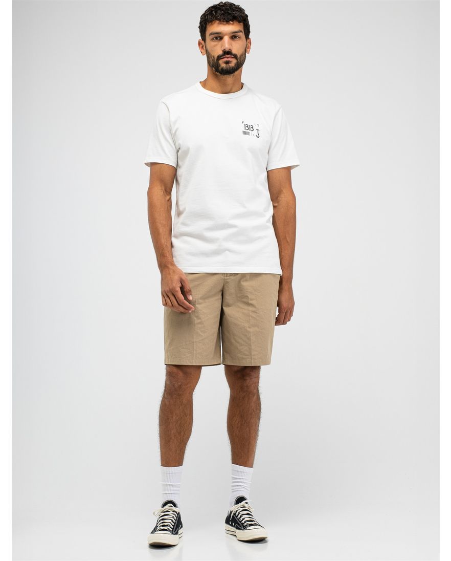 Butcher of blue shirt wit effen katoen