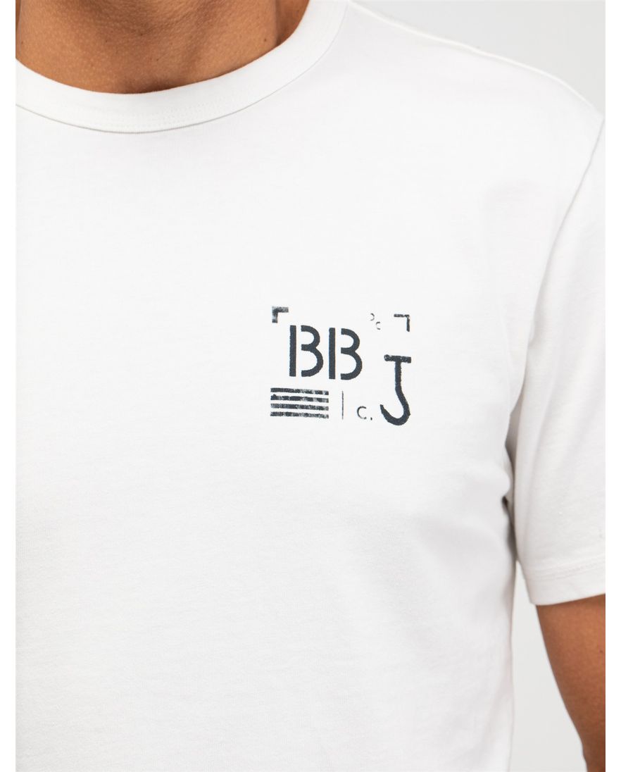 Butcher of blue shirt wit effen katoen