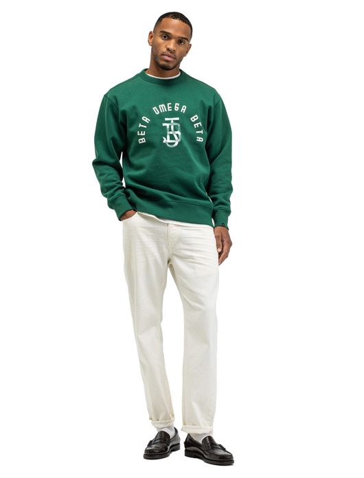 Butcher of Blue sweater groen witte opdruk