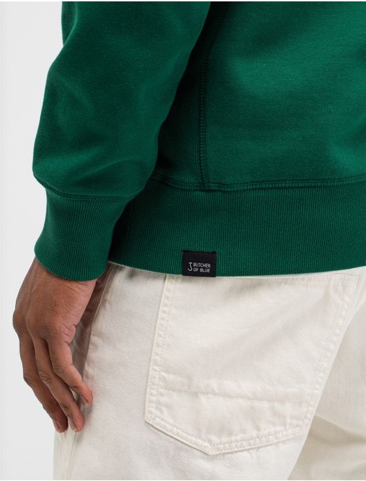 Butcher of Blue sweater groen witte opdruk