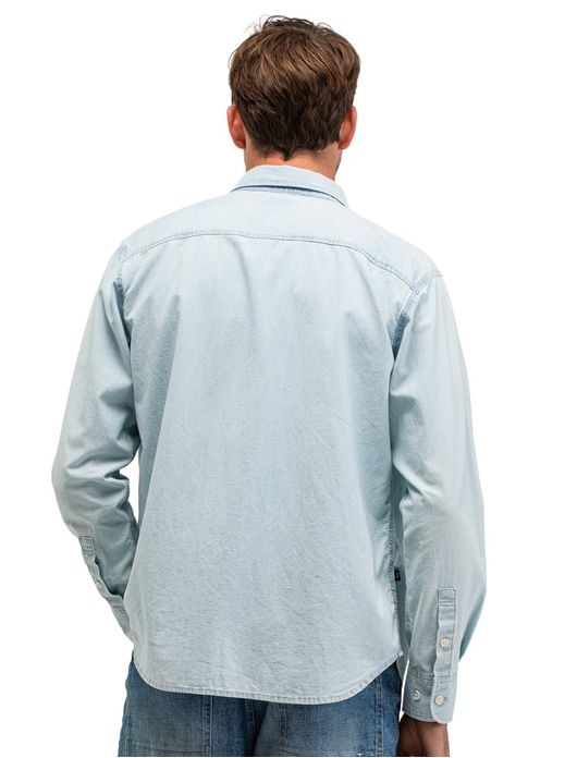 Butcher of Blue overhemd lichtblauw normale fit