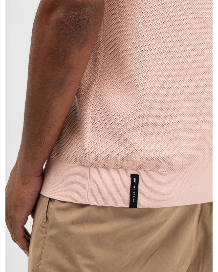 Poloshirt Butcher of Blue roze structuur