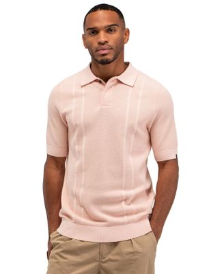 Butcher of Blue Poloshirt Butcher of Blue roze structuur