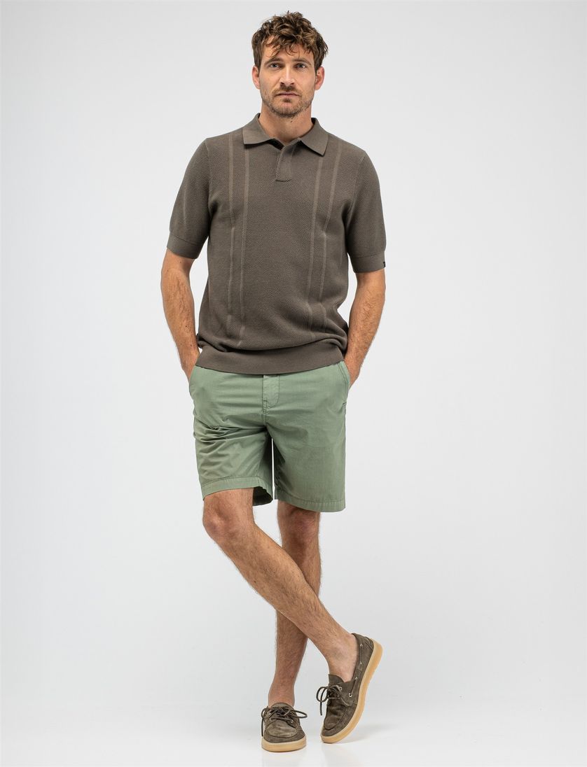 Bruin Poloshirt Butcher of Blue structuur