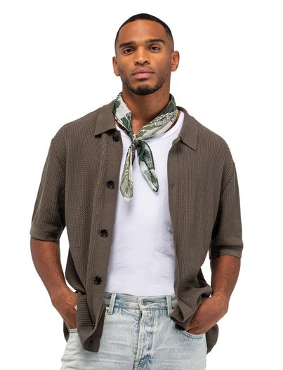 Butcher of Blue Overhemd Overshirt Butcher of Blue structuur