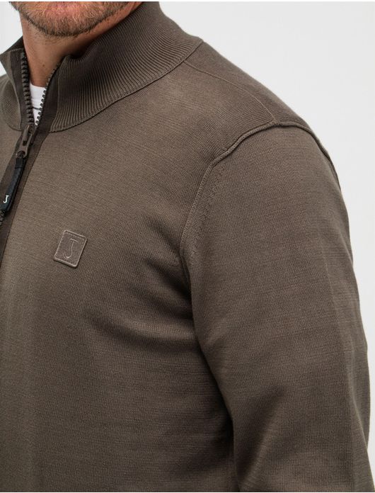 Butcher of blue trui groen half zip