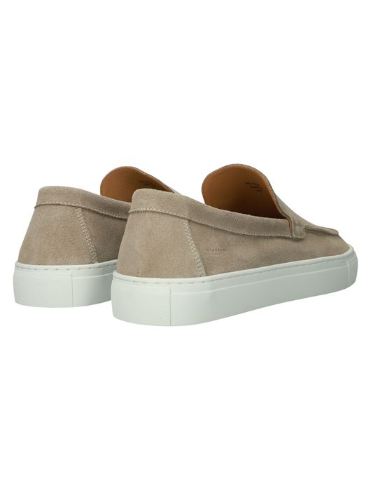 Blackstone instappers beige suede