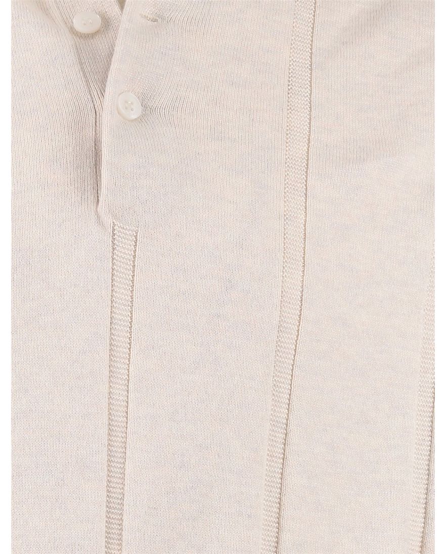 Polo crème Barbour normale fit 3 knoopjes met boord