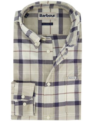 Barbour Barbour Tailored Fit overhemd blauw geruit