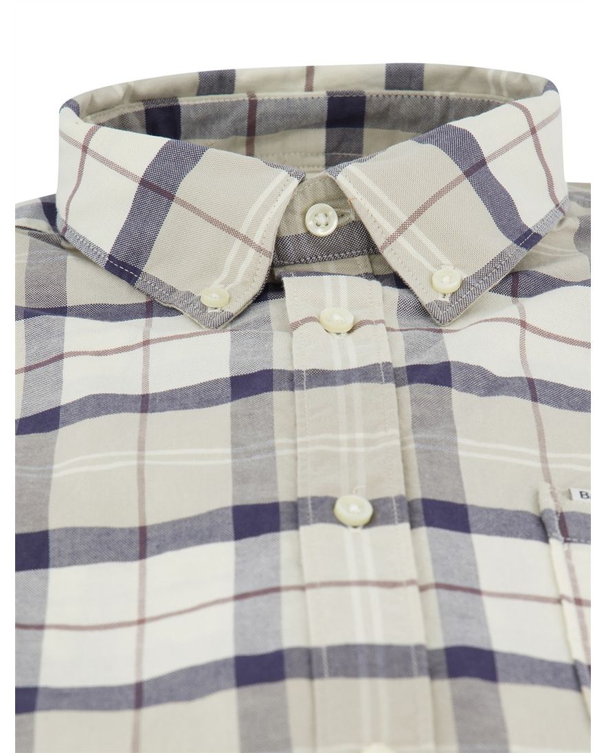 Barbour Tailored Fit overhemd blauw geruit
