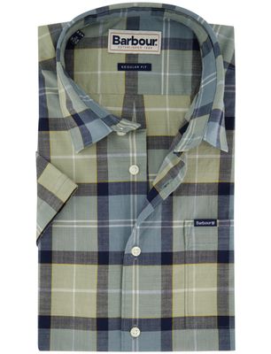 Barbour Barbour overhemd Regular Fit groen met borstzak