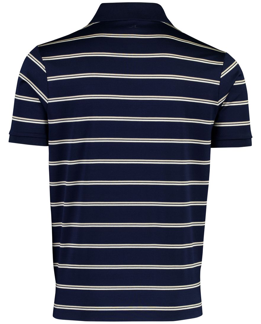 Paul & Shark poloshirt blauw gestreept 100% katoen